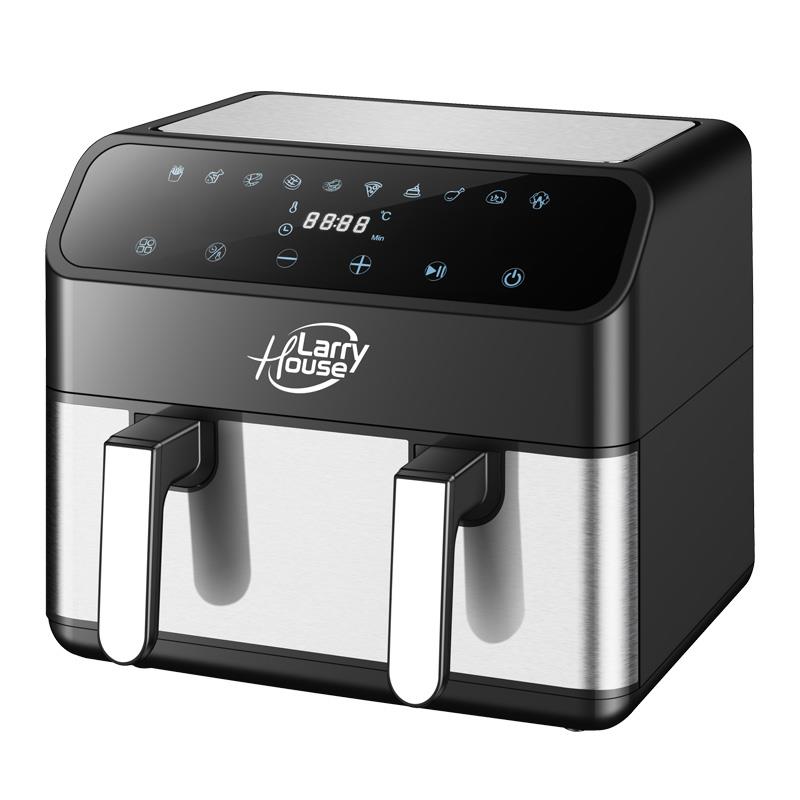 FREIDORA DE AIRE CALIENTE DOBLE LARRYHOUSE 8.4L 2.000W