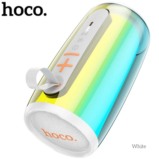 [4010201595] Hoco HC18 Jumper Colorful luminous Altavoz Bluetooth Blanco