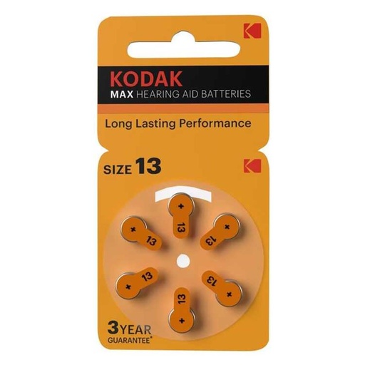 [4020500089] Kodak Pila Audífono Zinc-Air 13 (Blister de 6 Unds) CAT 30423299