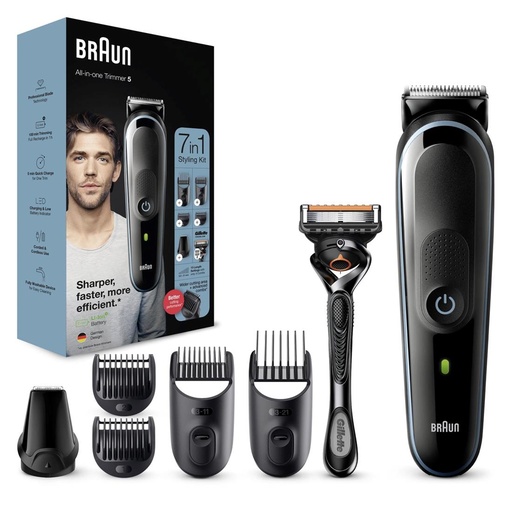 [4070200484] Braun MGK5345 Recortadora Kit 7 Accesorios