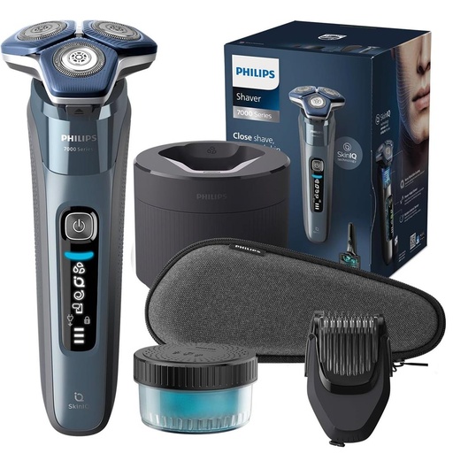 [4070200466] Philips Afeitadora S7887/55 para Seco y Mojado SkinIQ con Base de limpieza