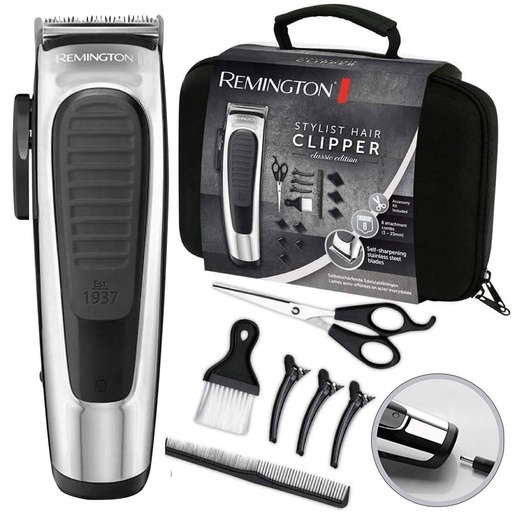 [4070200472] Remington HC450 Stylist Classic Cortapelo recargable con Maletin de Accesorios