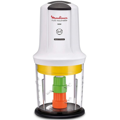 [4070700155] Moulinex AT723110 Picadora 500W 6 en 1 Blanca