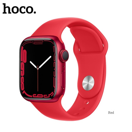 [4000300307] Hoco iWatch WA01 Correa Sport Silicona Roja