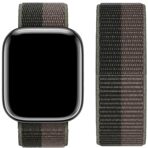 [4000300450] Hoco iWatch WA02 Original Series Loop Type Nylon Strap (38/40/41mm) Storm Black/Gray