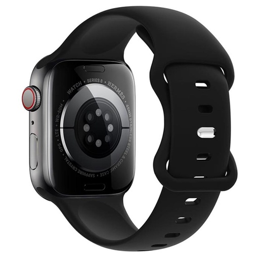 [4000300466] Hoco iWatch WA15 Flexible Buckle Solid Color Silicone Strap (38/40/41mm) Negro