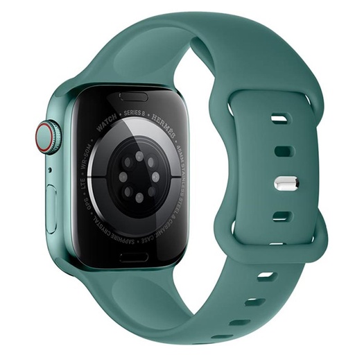 [4000300474] Hoco iWatch WA15 Flexible Buckle Solid Color Silicone Strap (38/40/41mm)Verde